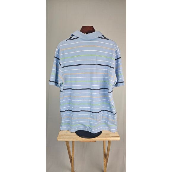 Johnston & Murphy Pima Cotton Striped Polo Shirt Men’s XL - Picture 3 of 3